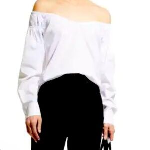 Harshman Hoku Smocked Off-Shoulder Blouse. NWT